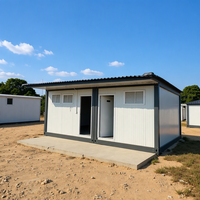 Maison conteneur démontable, mini-maison modulaire, unité de logement mobile préfabriquée avec fenêtre à persiennes, bureau amovible