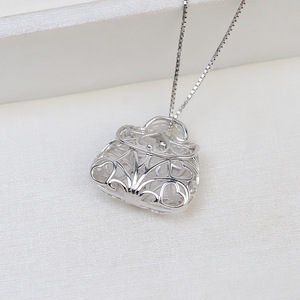Pendentif carré en argent S925, collier pour femme, perle non perforée de 6-7 mm, support vide pour accessoires de bijoux DIY, bagues tendance - Product Image 3