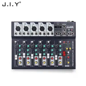 J.I.Y F7-Usb מפעל ישיר מכירה מחשב קלט דיגיטלי מקצועי אודיו מיקסר עבור Wholesales