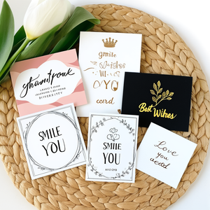 QG83 Diseño personalizado con logotipo Postal de papel de Navidad Felicitación Tarjetas de agradecimiento de lujo para impresión de tarjetas de negocios pequeñas Lámina dorada - Product Image 3