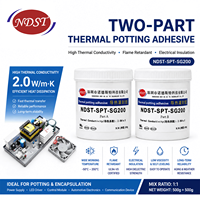 Composants thermiques en silicone à double composant résistants aux hautes températures NDST 3W/MK, accessoires électroniques, adhésif