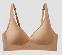 Soutien-gorge sans coutures à bonnets rembourrés souples, bretelles réglables, en tissu nylon, ajustement confortable, invisible sous les vêtements