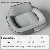 Lits pour chiens et chats de grande taille en mousse à mémoire de forme orthopédique personnalisés en usine, canapés pour animaux de compagnie, coussin imperméable, housse amovible lavable