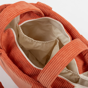 Sac à langer de voyage personnalisé en velours côtelé de haute qualité, résistant à l'eau, avec fermeture éclair, <span class=keywords><strong>pour</strong></span> maman, organisateur de voyage, sac de transport <span class=keywords><strong>pour</strong></span> bébé - Product Image 3