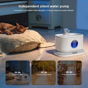 Distributeur d'eau automatique écologique, pompe sans fil, ultra silencieux, filtration multicouche, deux modes de débit, facile à nettoyer - Product Image 5
