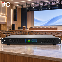 Toptan Taşınabilir Dijital Güç Amplifikatörü 4 Kanal Hifi Güç Amplifikatörü Sahne İçin Profesyonel Ses Güç Amplifikatörü