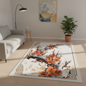 Tapis 3D imprimés en polyester épais antidérapants, tapis de zone personnalisés en velours cristal lavables à poils ras pour salon, chambre et baies vitrées - Product Image 3