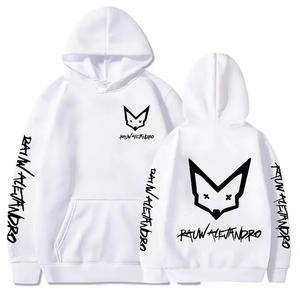 Cyberpunk Edgerunners Sweat à capuche 100% coton Éponge d'hiver surdimensionnée au crochet avec motif imprimé et techniques lavées longue longueur - Product Image 3