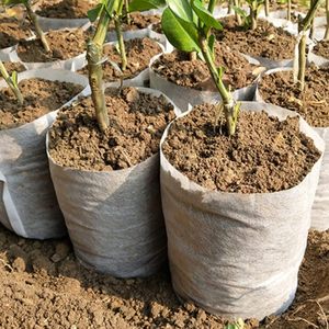 Sacs de pépinière de plantes non tissés biodégradables sacs de culture de plantes sacs de démarrage de semis en tissu légumes fleur fruits gaules <span class=keywords><strong>arbre</strong></span> - Product Image 5
