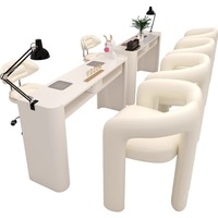 Table de Manucure Simple Design Spa Turquoise Avec Rangement Verte OEM ODM Vente Directe d'Usine