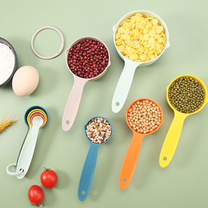 Juego de Tazas y Cucharas Medidoras Ajustables de Colores, Cucharas Medidoras de Plástico para Cocina y Repostería - Product Image 6