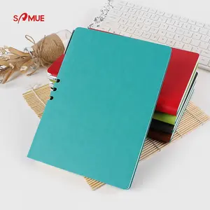 High quality black soft cover faux PU leather personalized notebook