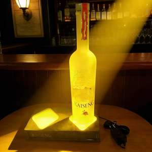 Exhibidor de Botellas de Roca Volcánica para <span class=keywords><strong>Tequila</strong></span>, VODKA, Iluminador de Botellas, Soporte para Botellas de Vino, Exhibidor de Cerveza - Product Image 4