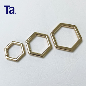 Tanai 19 25 32mm hình lục giác mùa xuân Vòng kim loại cổng vòng mở vòng khóa điều chỉnh Snap móc túi phần cứng - Product Image 1
