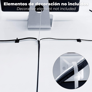Base Adesiva per Fascette Stringicavo 19x19 mm. Bianco. Confezione da 100 Unità - Product Image 4