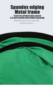 Toile de fond photo vert-bleu portable et pliable, écran noir et blanc, supports en T pour arrière-plans photo et vidéo - Product Image 4