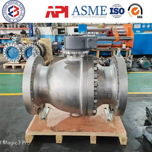 Prix compétitif sur les vannes à boisseau sphérique en acier inoxydable 304 316 304L 316L CF8 CF8M CF3 CF3M 3 pièces à passage intégral 150LB RF à bride - Product Image 5