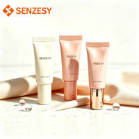 SENZESY 10ml Tabung Kosmetik Esens Wajah PE Kustom, Tabung Plastik Lunak Kosong untuk Krim BB, Kemasan Krim Mata, Tahan Lama, Dapat Diremas
