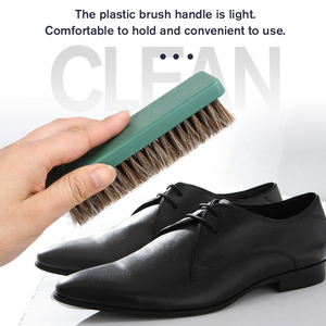 <span class=keywords><strong>Cepillo</strong></span> de limpieza de zapatos de <span class=keywords><strong>pelo</strong></span> de caballo <span class=keywords><strong>Cepillo</strong></span> de pulido brillante para botas de zapatos de cuero de fácil agarre - Product Image 3