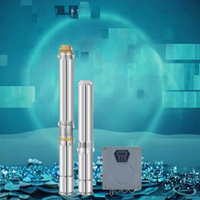 Pompe à eau submersible électrique multi-étages à moteur sans balais en acier inoxydable pour puits profond, faible pression, pour usage familial, OEM, directement de l'usine