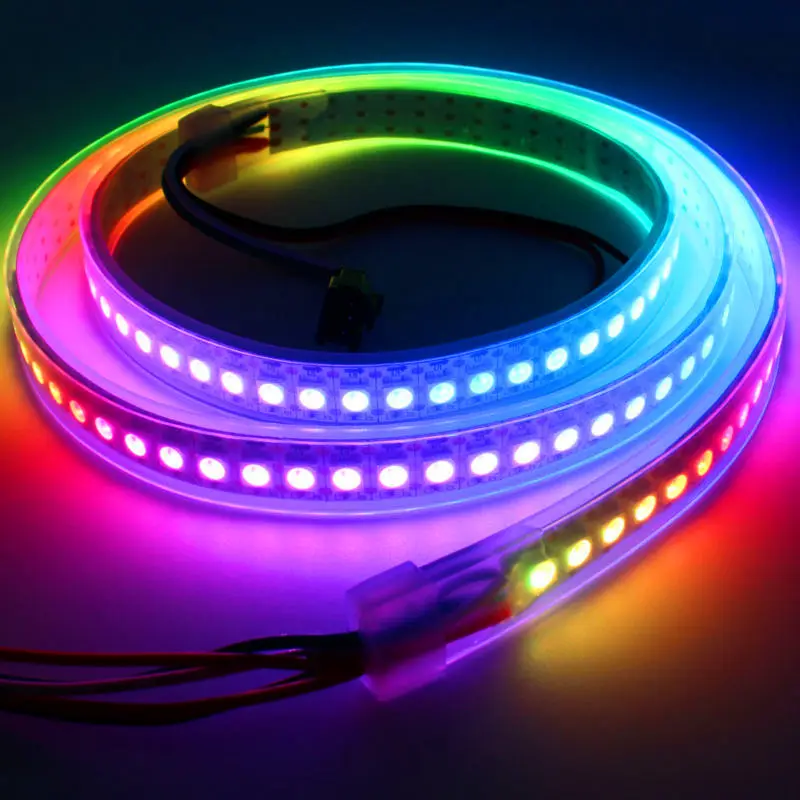 Digital Addressablled WS2812b DMX512 Led Light Strips DC5V 30Leds 60Leds 144Leds Pixel Dream Smart Led Strip Lights