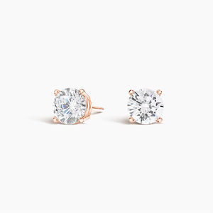 Boucles d'oreilles clous de luxe en moissanite ronde, en argent S925, élégantes, solitaires, légères, pour usage quotidien, cadeau pour femme - Product Image 4