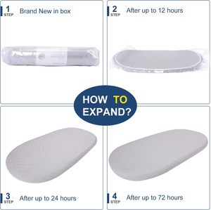<span class=keywords><strong>Matelas</strong></span> imperméable amovible et lavable <span class=keywords><strong>pour</strong></span> bébé <span class=keywords><strong>Matelas</strong></span> ovale respirant en mousse à mémoire de forme <span class=keywords><strong>pour</strong></span> bébé - Product Image 6