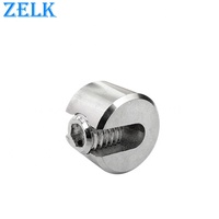 Accastillage de gréement Marque ZELK Acier inoxydable Poli miroir Collier de serrage pour câble Modèle ZK01-0703 Emballage carton