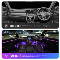 Kit de modification d'éclairage ambiant automobile KYNCHO pour Honda Civic LED Symphony, éclairage intérieur de voiture, lumière ambiante de voiture