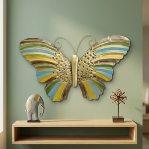 Papillon métal décoration murale haute qualité beau décor à la maison suspendu mur Art métal en laiton aluminium fer Art - Product Image 5
