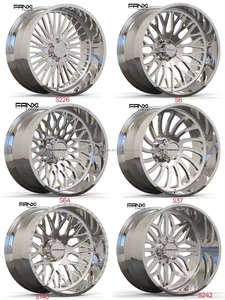 Jantes forgées FANXI 24x14 26x14 26x16 concaves avec enjoliveurs flottants 24 26 28 <span class=keywords><strong>pouces</strong></span> 8x170 8x180 8x6.5 polies pour RAM1500/2500 - Product Image 3