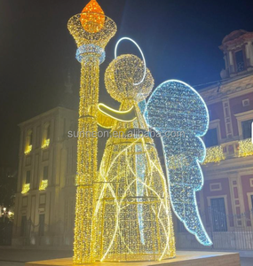 Décorations de Noël extérieures, motifs d'anges lumineux à LED - Product Image 4