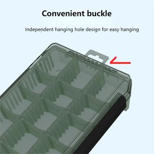 Boîte à pêche portable en plastique imperméable TG, résistante aux chocs, avec compartiments réglables pour leurres, hameçons, pêche en rivière, <span class=keywords><strong>lac</strong></span>, ruisseau - Product Image 5