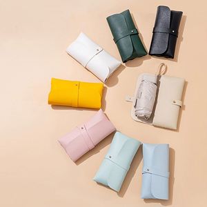 Parapluie de poche mini pliable compact personnalisé résistant aux UV pour femme, fourni directement par l'usine, avec sac - Product Image 1