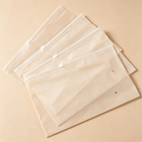 Sac à fermeture éclair en plastique HDPE transparent personnalisé pour l'emballage de perruques et d'extensions de cheveux avec logo