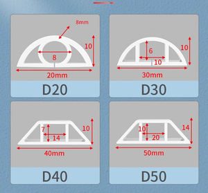 รางสายไฟคุณภาพสูง Tian'an <span class=keywords><strong>TA</strong></span>-FBT01 ทำจาก PVC แบบอ่อน ยืดหยุ่น พร้อมกาวอะคริลิก ป้องกันสายไฟ ปรับแต่งได้ หลายสี - Product Image 2