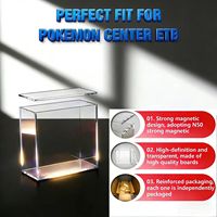 Boîte de présentation en acrylique pour la boîte d'entraînement Elite de la célébration du 25e anniversaire de Pokémon Center, boîte de présentation de protection ETB