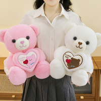 Boneka Hewan Bordir Custom Awet dan Laris, Isi Kapas PP, Ukuran Besar, Super Lembut, Pereda Stres, Mainan Anak Beruang