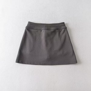 Haute qualité dames été <span class=keywords><strong>Mini</strong></span> <span class=keywords><strong>jupes</strong></span> ligne côtelée personnalisée dames décontracté coton Spandex Jersey plaine teint broderie décoration - Product Image 3