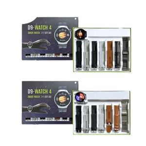 Reloj inteligente <span class=keywords><strong>8</strong></span> en 1 para hombres y mujeres, diseño Redondo, uso deportivo, banda de cuero, brújula, rastreador de sueño, calendario con pantalla TFT - Product Image 1