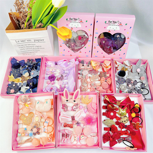 Set de Pinzas para el Cabello Lindos Accesorios para Niña Diadema de Dibujos Animados Lazo Flor Animal Horquilla Anillo para el Pelo Accesorios para Niños - Product Image 2