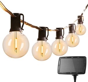 <span class=keywords><strong>Guirlande</strong></span> solaire LED avec ampoule G40, luminaire d'extérieur, éclairage féerique de noël, décoration de mariage et jardin, vente en gros, 5 m - Product Image 1