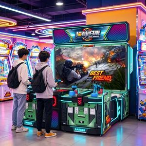 Jeu de tir de simulation d'arcade vidéo avec bataille de dinosaures pour 4 joueurs - Équipement de divertissement de tir - Product Image 2