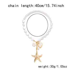 สร้อยคอรูปปลาดาวชุบทองขนาด18K สำหรับคู่รัก - Product Image 4