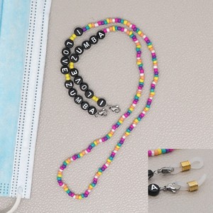 Go2boho Chaîne De Masquage De Perles Pour Hommes I LOVE ZUMBA Collier De Lettres Chaînes De Lunettes De Soleil - Product Image 6