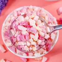 Guoyue Gevriesdroogd Roze Fruit Stukjes Gefriergetrocknete Honigpfirsich Lyofilizovane In Blokjes Gesneden Gevriesdroogde Honing Perzikkorrels