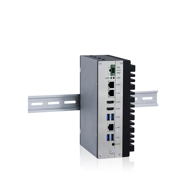 Industrial Mini PC Fanless 12th Intel Core Alder Lake I3/I5/I7/I9 with DDR5 64GB 2X RS232/422/485 Embedded Computer in Stock
