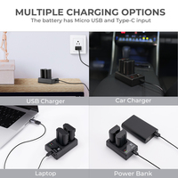 Batterie et chargeur d'appareil photo rechargeables haute capacité K&F Concept EN-EL15 pour Nikon Z6, Z7, D780, D850, batteries d'appareil photo numérique