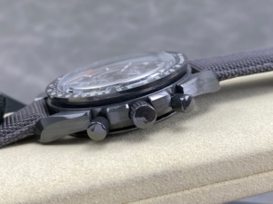 Montre mécanique de luxe étanche de qualité supérieure pour plongeur, 42 mm, mouvement manuel SM Factory, chronographe squelette en céramique noire - Product Image 4