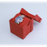 Caja de Cartón Roja Desmontable para Reloj y Pulsera con Tapa Magnética, Diseño de Logotipo Personalizado XF, Venta al Por Mayor de Fábrica